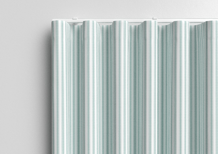 Lace Stripes, Duck Egg - Made to Measure Curtains - Image 13